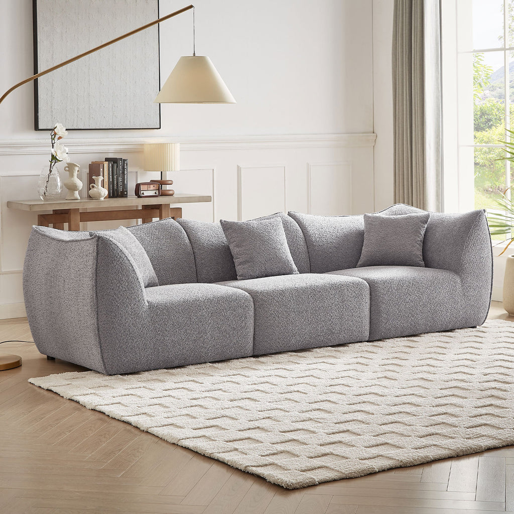 111 inch Sofa, Comfy Sofa Couch with  Deep Seats Modern Sofa- 3 Seater