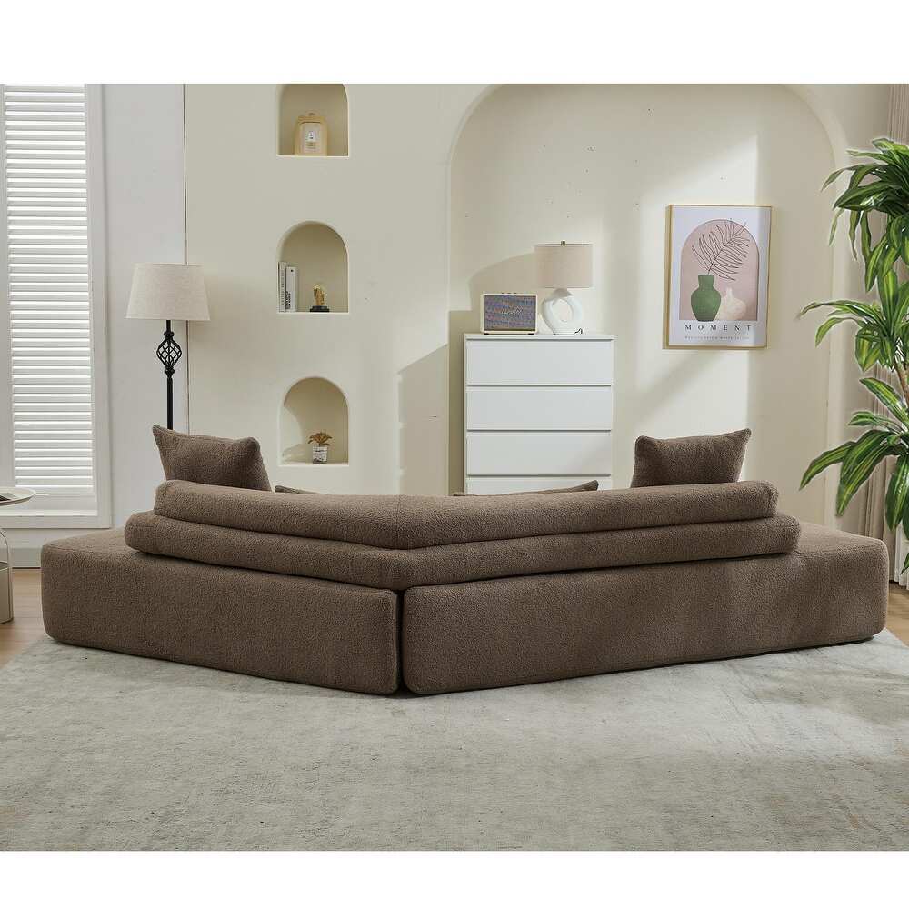128"Minimalist Cloud Sectional Couch ,Modern Couches ,4-Seater ,No