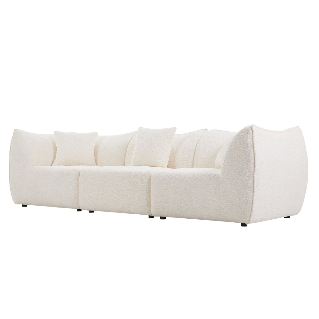 Mid-Century Modern 3 Seater Sofa Couch for Living Room, Bedroom,