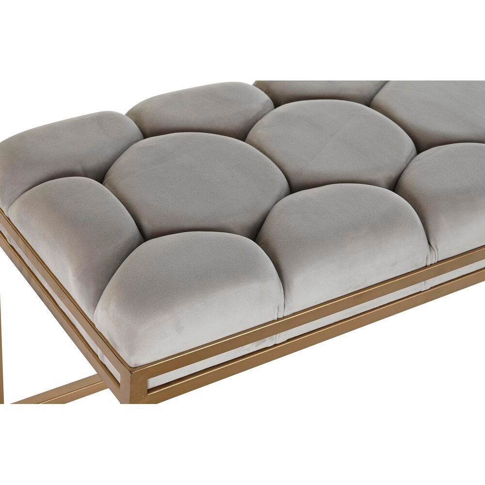 Bench DKD Home Decor   Beige Metal 100 x 40 x 50 cm