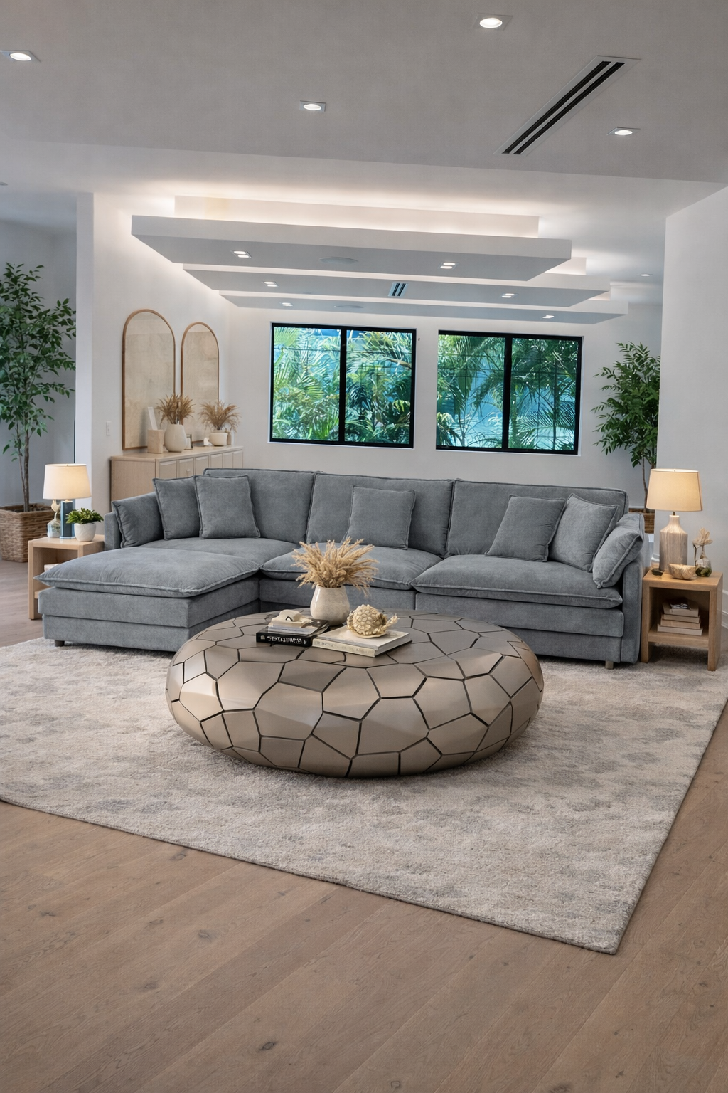 Crazy Cut Oblong Coffee Table