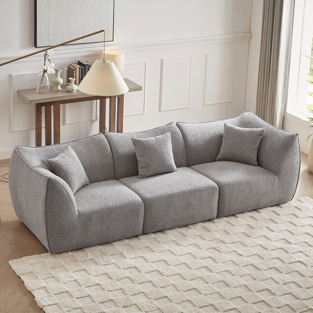 111 inch Sofa, Comfy Sofa Couch with  Deep Seats Modern Sofa- 3 Seater