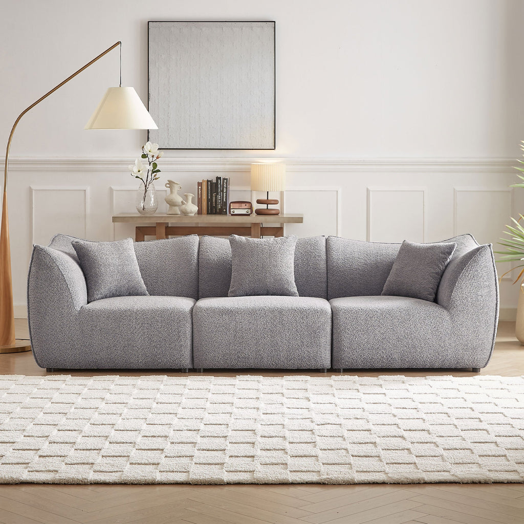 111 inch Sofa, Comfy Sofa Couch with  Deep Seats Modern Sofa- 3 Seater