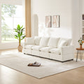 110*29" Modern Modular Sofa, 4 Seat Chenille Sectional Couch Set with